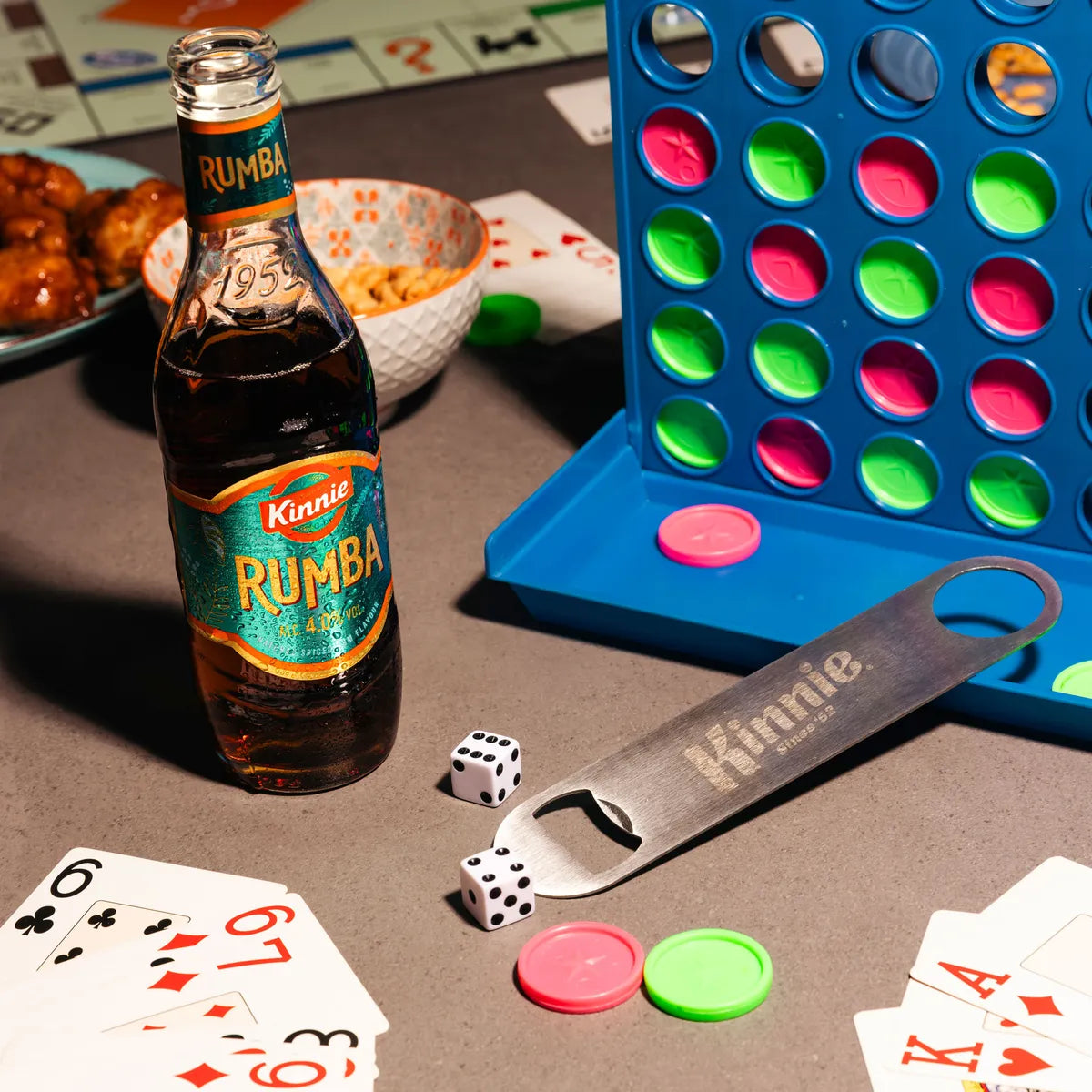Kinnie Rumba tijdens een spelletjesavond